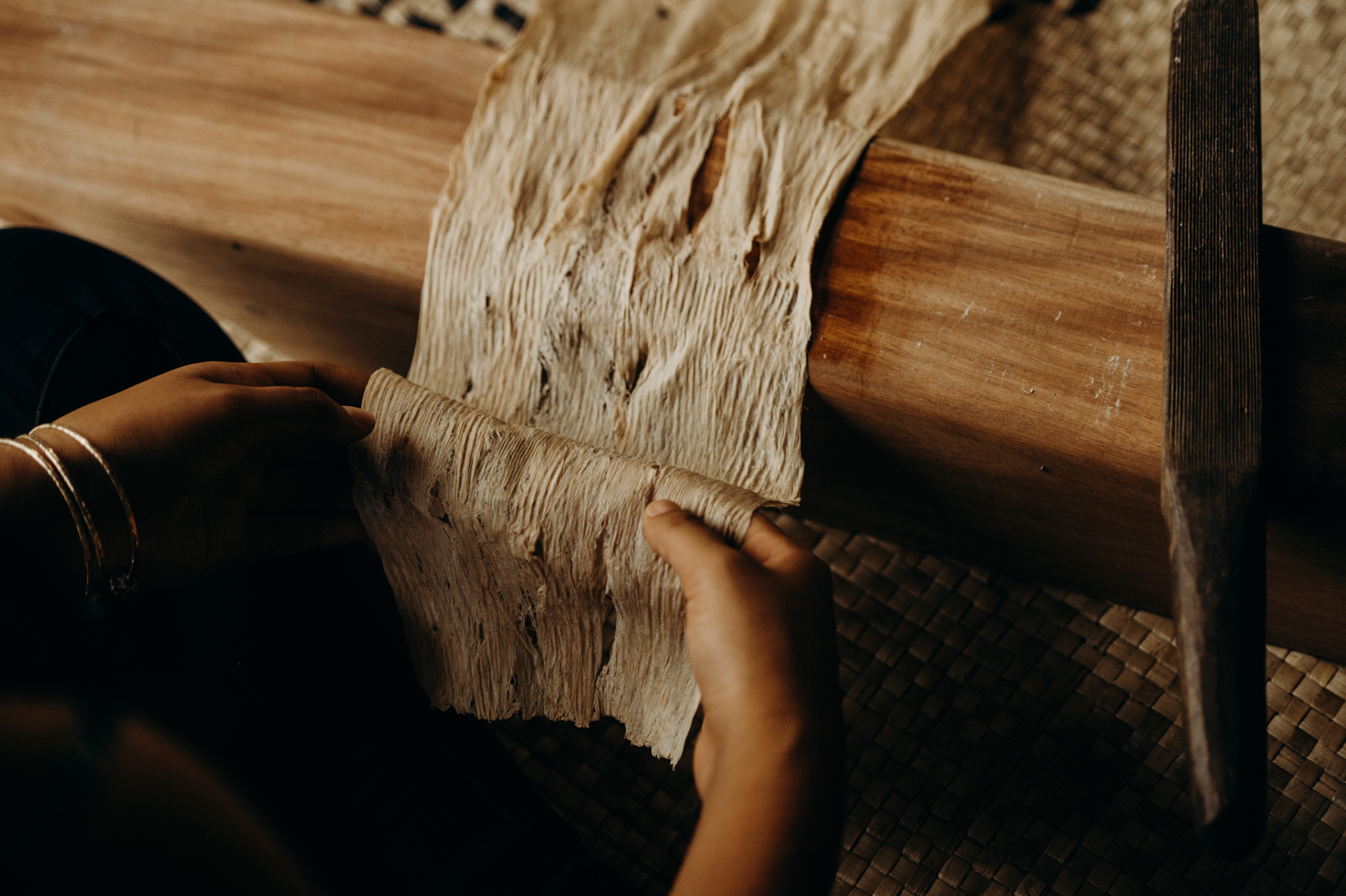 Maui artisan working