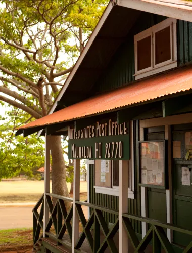 Historic post office in Maunaloa on Molokaʻi in Hawaiʻi
