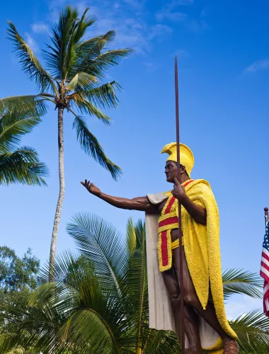 King Kamehameha Statue in Kapaʻau on the island of Hawaiʻi