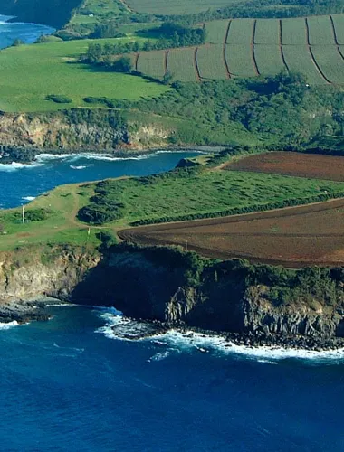 Haiku shoreline aerial