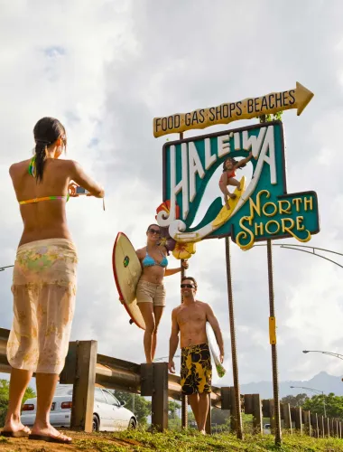 Oʻahu's North Shore is a popular surf destination