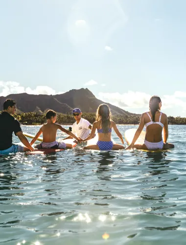 Family surf lesson