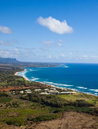 View of the coastline in Kauaʻi