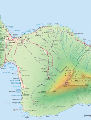 Map of Maui