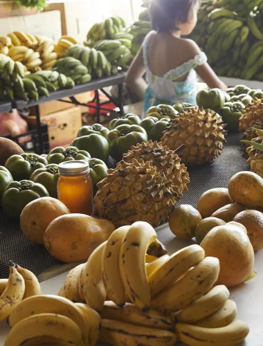 Fresh produce at the market