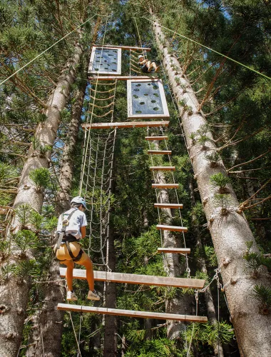 High ropes course at Lāna‘i Adventure Park in Hawaiʻi 