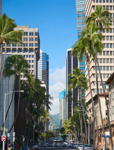 Biki Bike Station in downtown Honolulu, Hawai’i