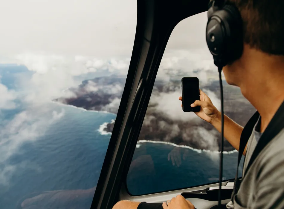 Helicopter tour around the island of Hawaiʻi