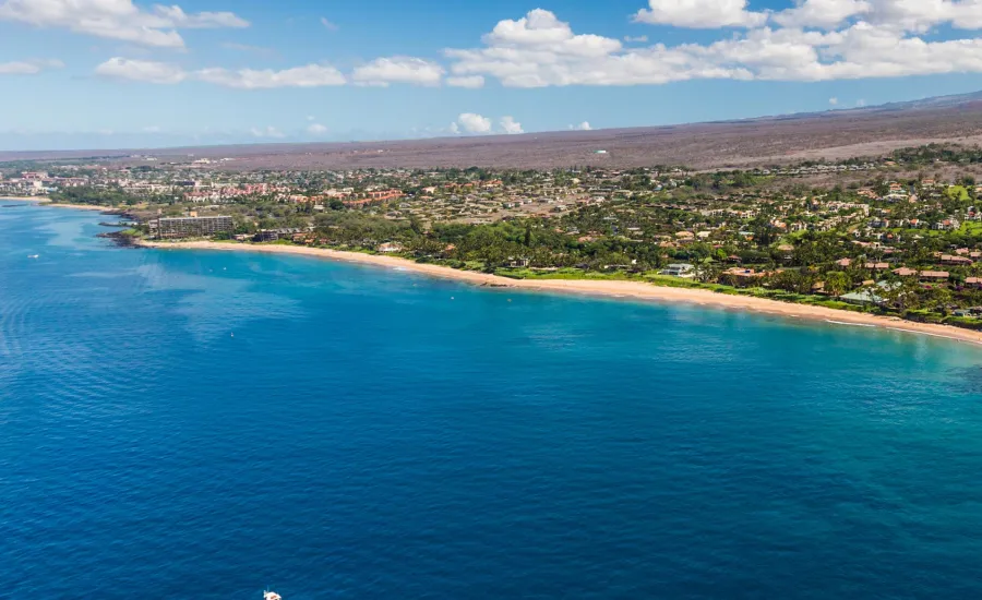 Boating on ocean around Maui